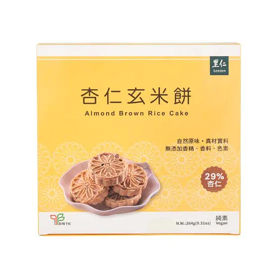 Vegan Taiwan Leezen Almond Brown Rice Cake 1 케이스
