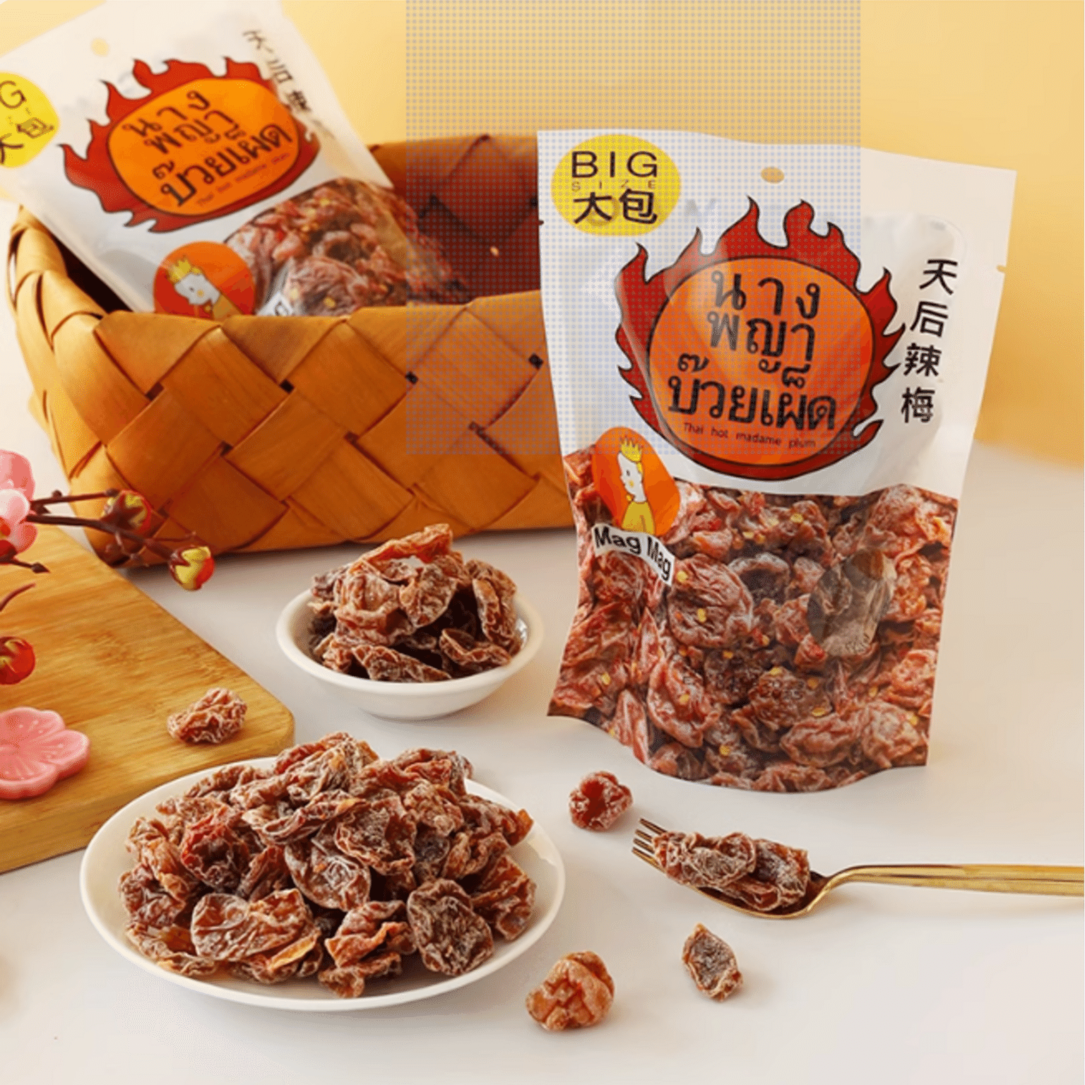 Thailand imported hot plum magmag candied plum meat 1 개