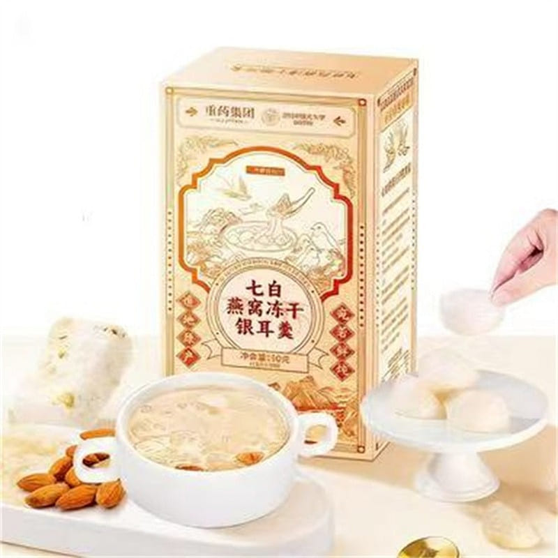 信盛堂 七白燕窝银耳羹冲泡冻干燕耳鲜炖15g*6袋 1 盒