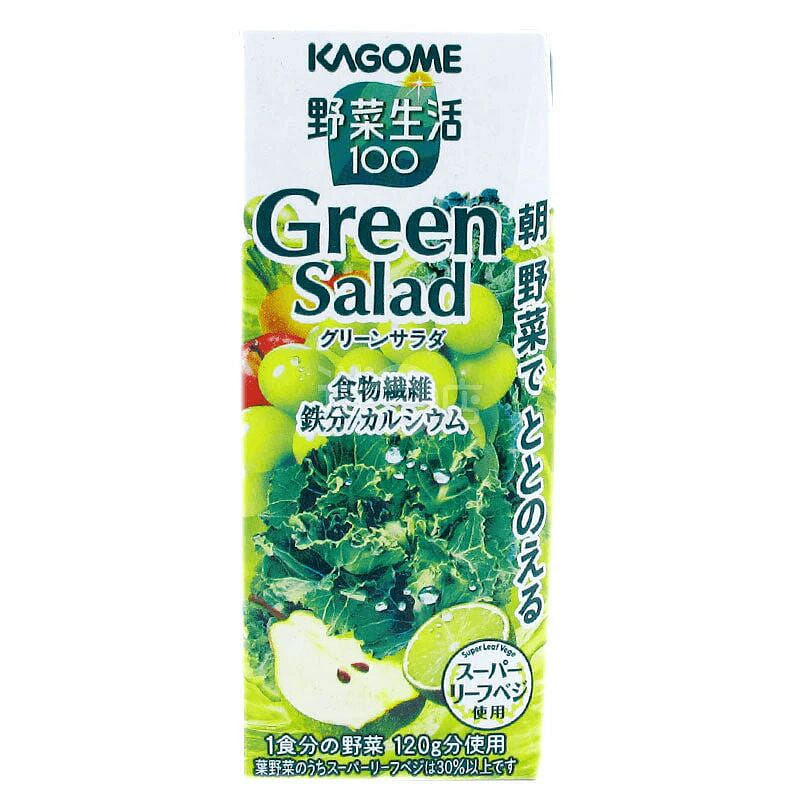 Kagome Yasai Seikatsu Green Salad Vegetable Juice 200 밀리리터