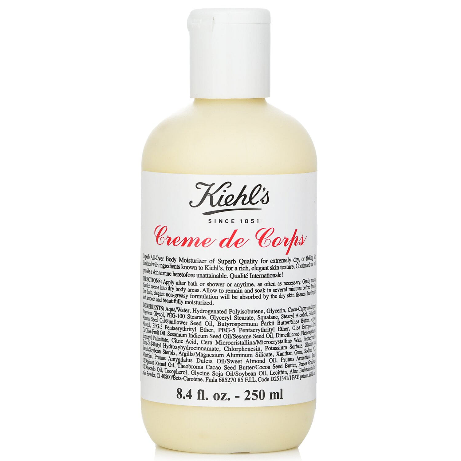 Kiehl's Creme De Corps Body Moisturizer 250ml/8.4oz 250 밀리리터