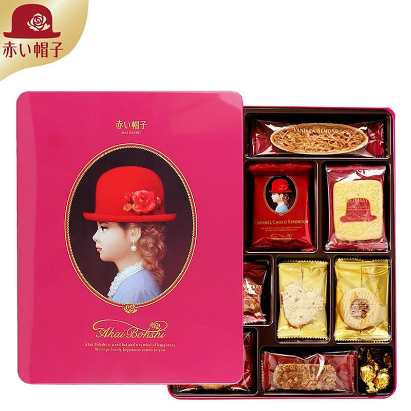 Japanese Red Hat Cake Powder Hat 31 pieces 266 g