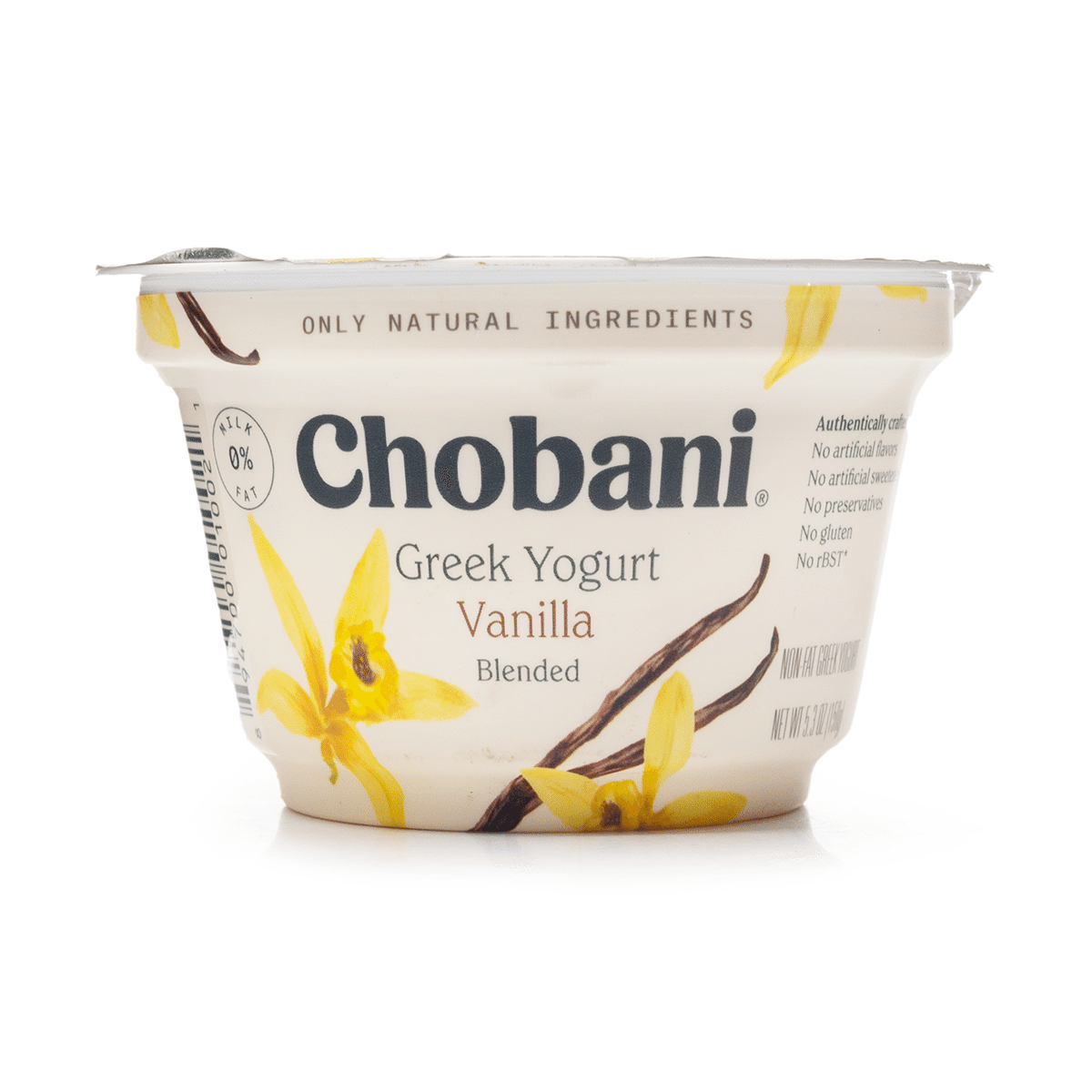 Chobani 0脂肪希臘酸奶香草味 5.3 盎司