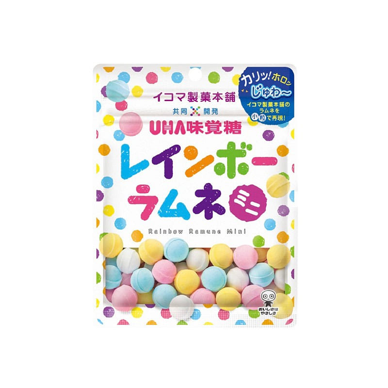 UHA Rainbow Sour Soda Candy Original Flavor 30g 1 ส่วน