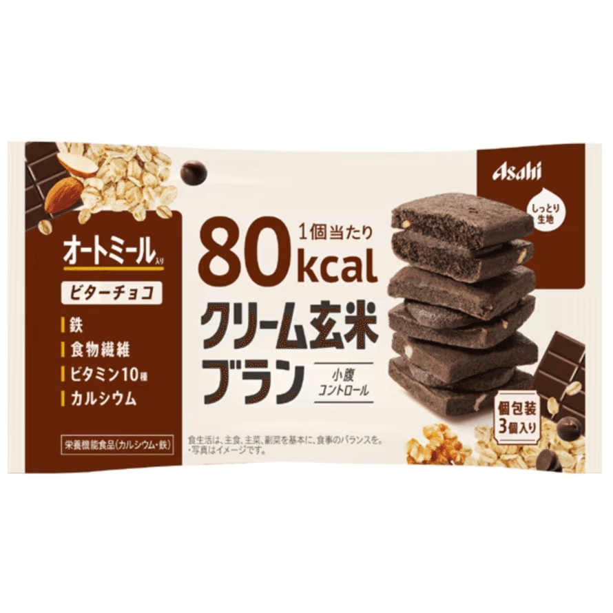 ASAHI Brown Rice 80Kcal Bitter Coffee Biscuit 54g 1 개