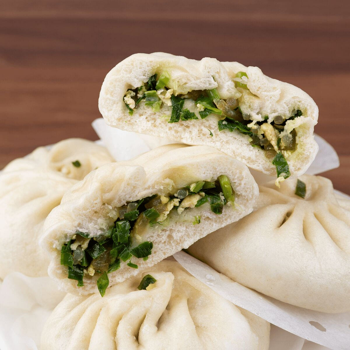 Hand-made Leek, Egg and Vermicelli Buns 5pcs 1 each