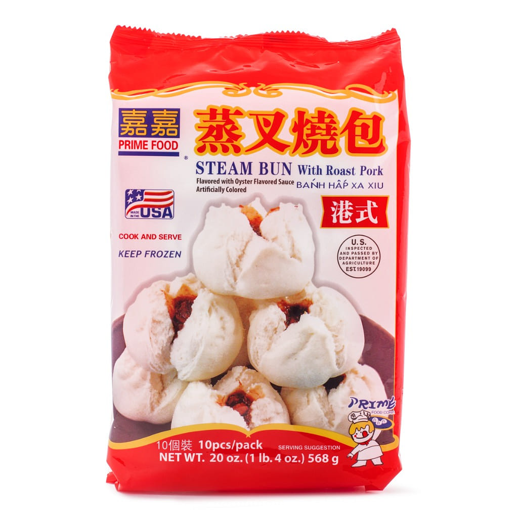 Prime Food Steamed Bun with Roast Pork 10pcs, Frozen 568 g