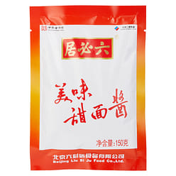 六必居 甜面酱150g袋装蘸酱正宗北京烤鸭炸酱面煎饼专用 150 克