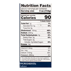 Sea Mazz North Atlantic Wild Caught Lobster Tails, Frozen 7 oz