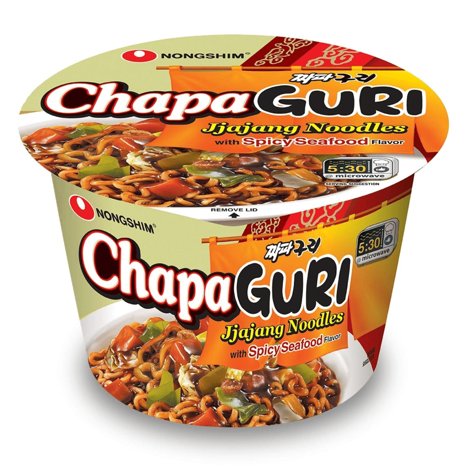 Nongshim Chapaguri Jjajang Noodles, Spicy Seafood Flavor 1 count 1 개
