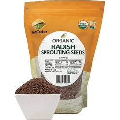 McCabe Organic Radish Sprouting Seeds 1 lb