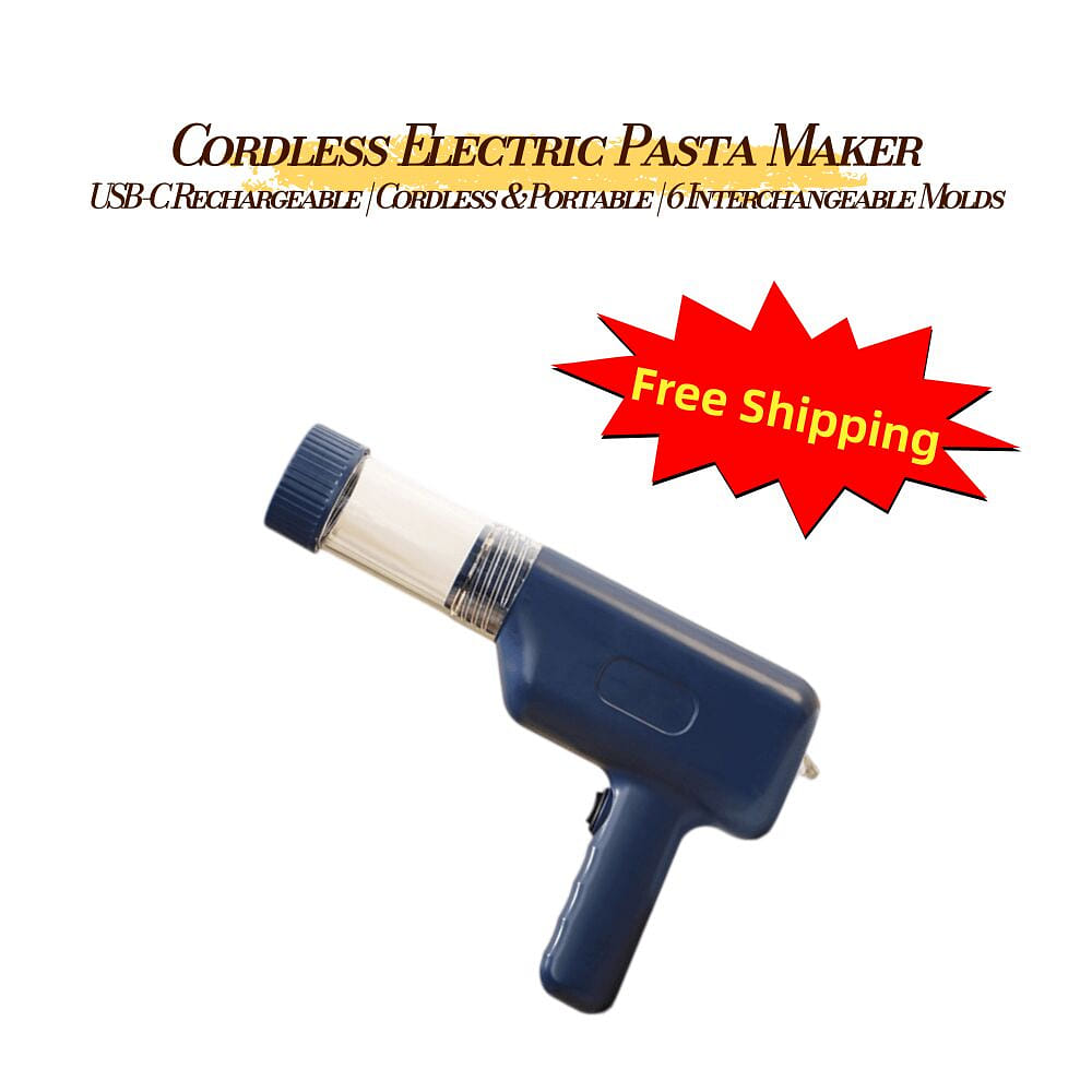 무선 핸디형 전동 제면기 6가지 면틀 200g 반죽통 USB C 충전 가정용 면 압출기 1 bottle