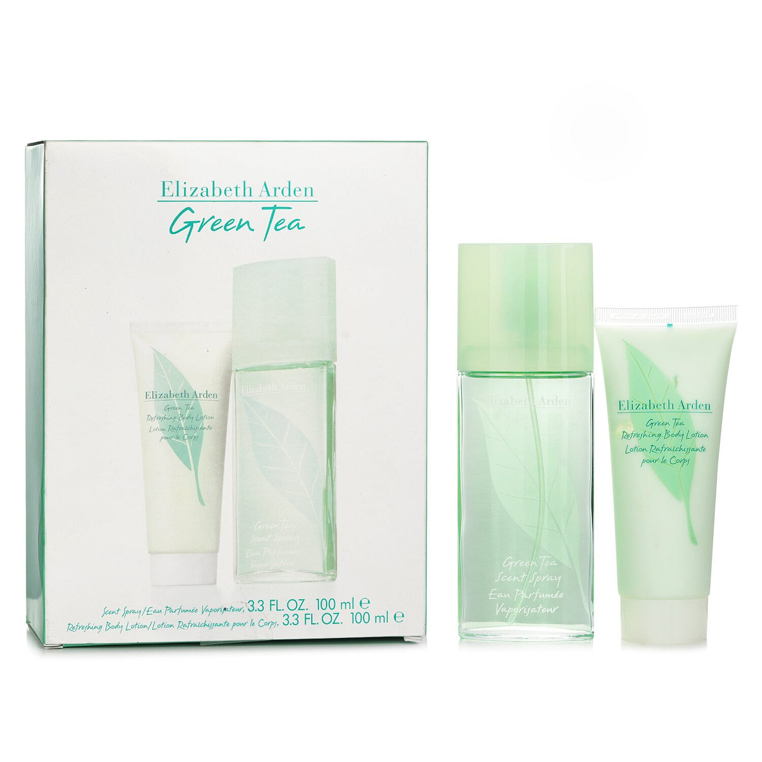 Elizabeth Arden   Green Tea Coffret: Eau Parfumee Spray 100ml/3.3oz + Refreshing Body Lotion 100ml/3.3oz 2 bottle