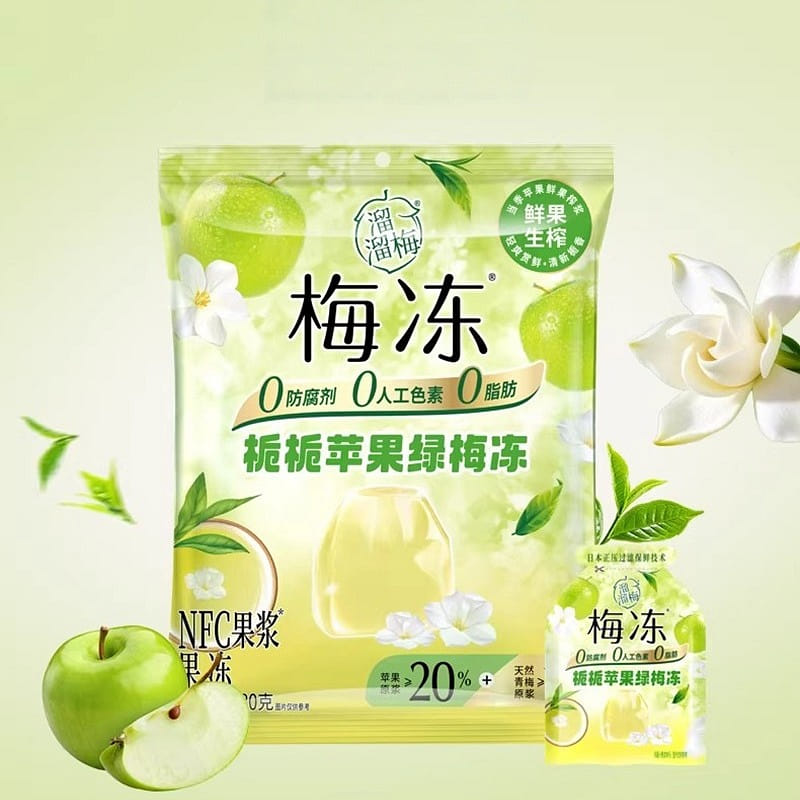 溜溜梅梔梔蘋果綠梅凍280g 280 克