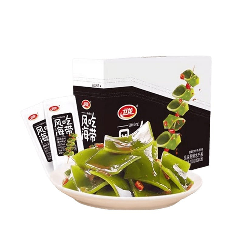 Wei Long kelp snacks windy eating kelp craving snacks open bag ready to eat 300g 300 グラム