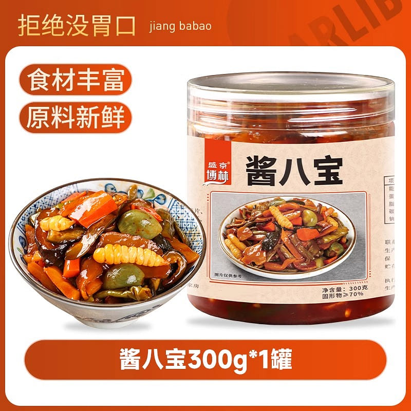 博林 正宗东北酱八宝 脆嫩可口 300 克