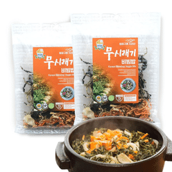 Gurye Uncle Korean Bibimbap Dried Vegetables Korean Food, Radish Leaves (2 Pks) 2 case