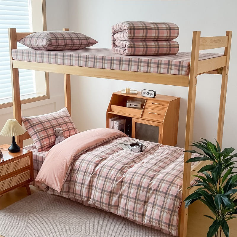 Bedding Set Flat Sheetx1 Duvet Coverx1 Pillow Casex1 MonicaPink 1 ส่วน