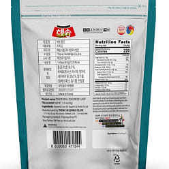 프리미엄 돌김 깐부 해송돌김 80매 지퍼백 파우치 / 짜지않은 프리미엄 돌김 / 비건 / 간식용 1.41 온스