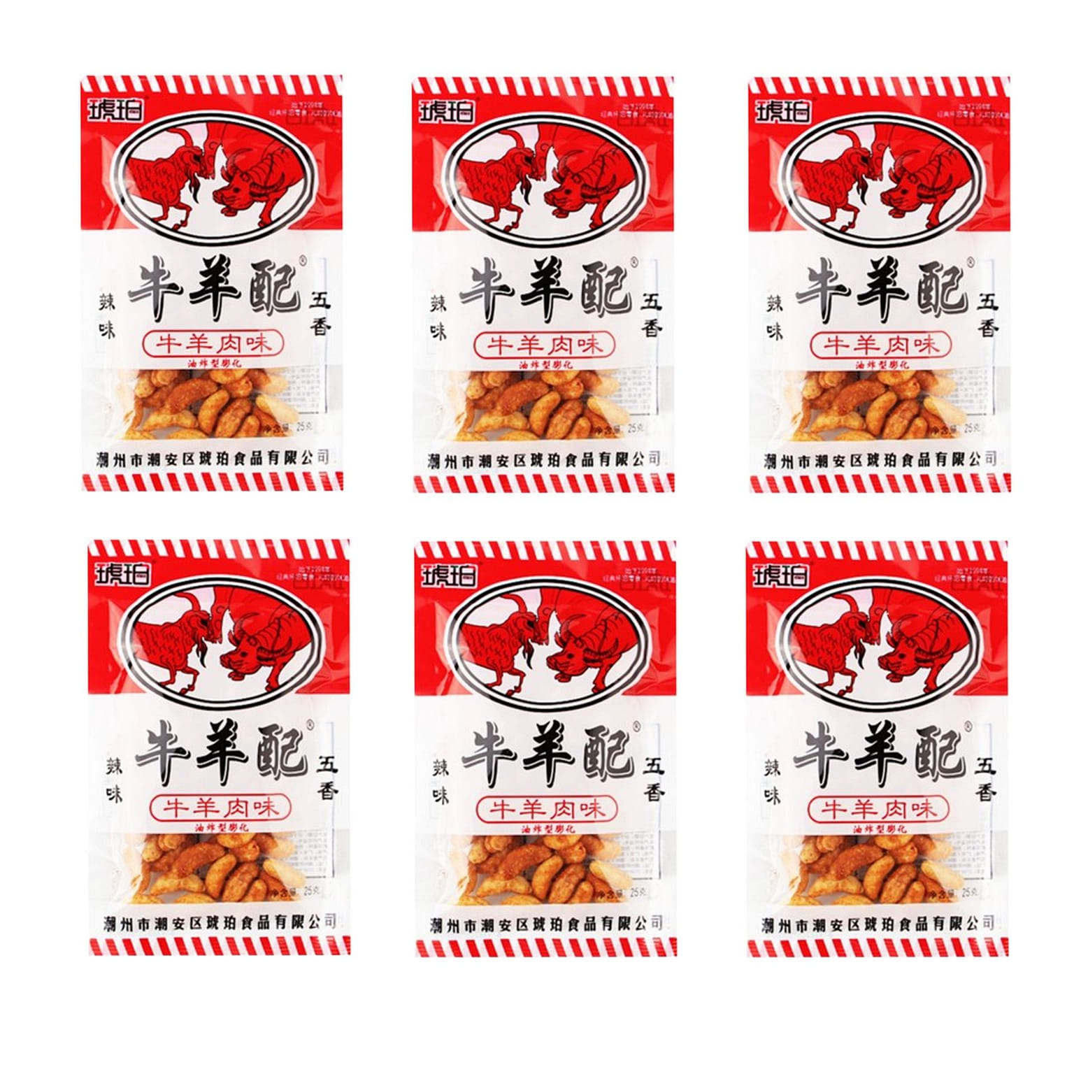 Childhood snack Spicy strip snack 6pcs 132 g