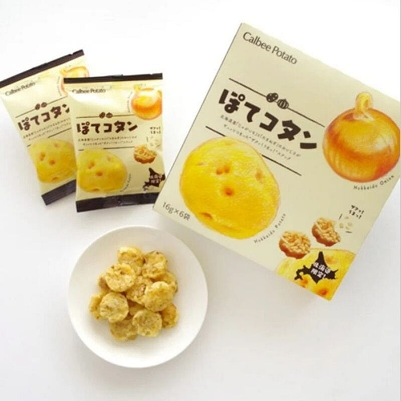 Calbee Potato Balls Onion Flavor 6-pack 90 g