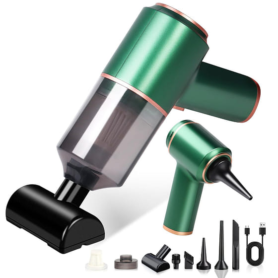 weee_grocery_便携式无线车载吸尘器 家用/宠物/汽车适用多个吸嘴 1 份