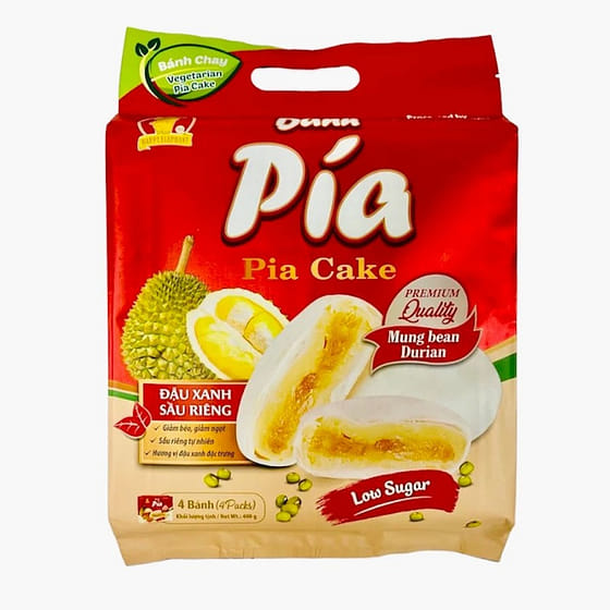 weee_bakery_Happy Elephant Pia Cake Mung Bean Durian (Low Sugar) 400 g