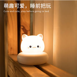 【网红爆款】USB萌宠伴睡小夜灯 猫咪 白光 1 份