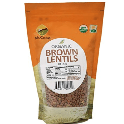 McCabe Organic Brown Lentils, 1-Pound, USDA Certified Organic, Product of USA, 1 파운드