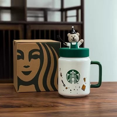Starbucks Mason Bear Ceramic Mug Holiday Gift 1 개