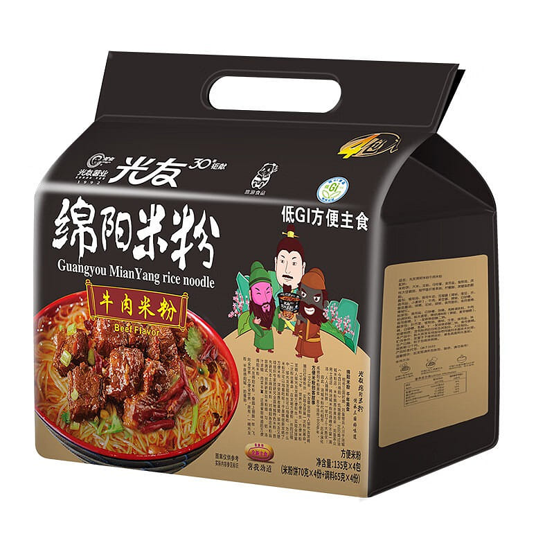Mianyang Rice Noodles - Sichuan Specialty (4-Pack) 540 그램