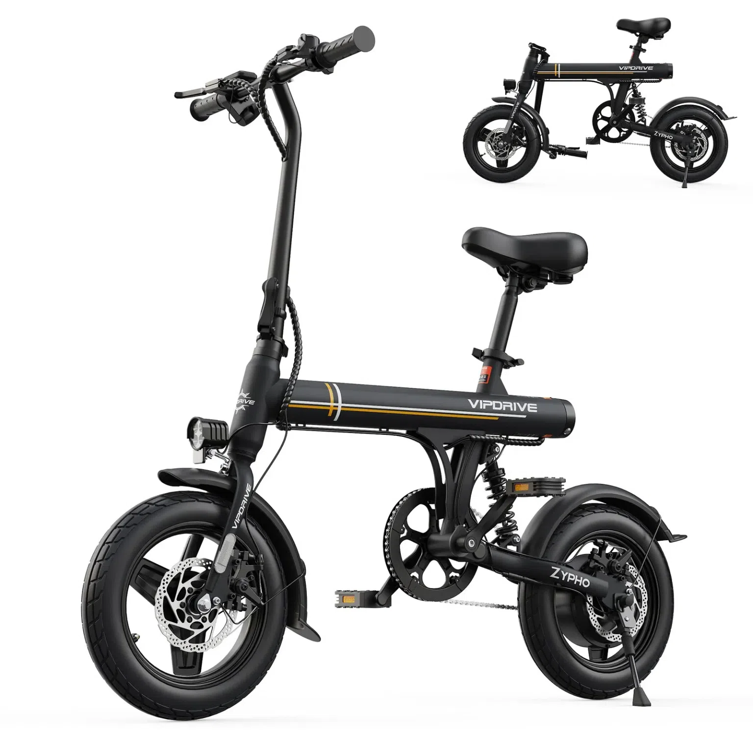 Electric Bike 14"Folding Bike 500W 36V 280.8Wh Bat 1 box
