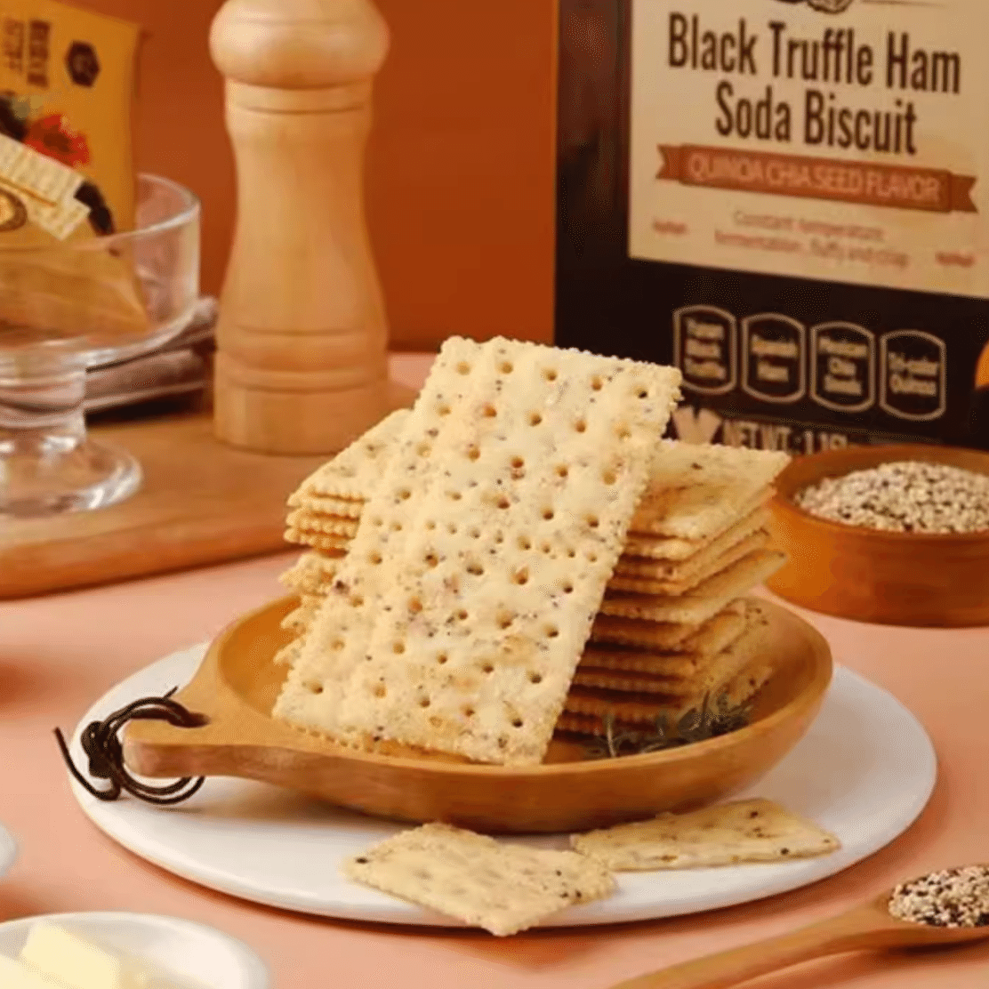 Member's Mark Black truffle ham soda cracker 1.16kg*1 1 個