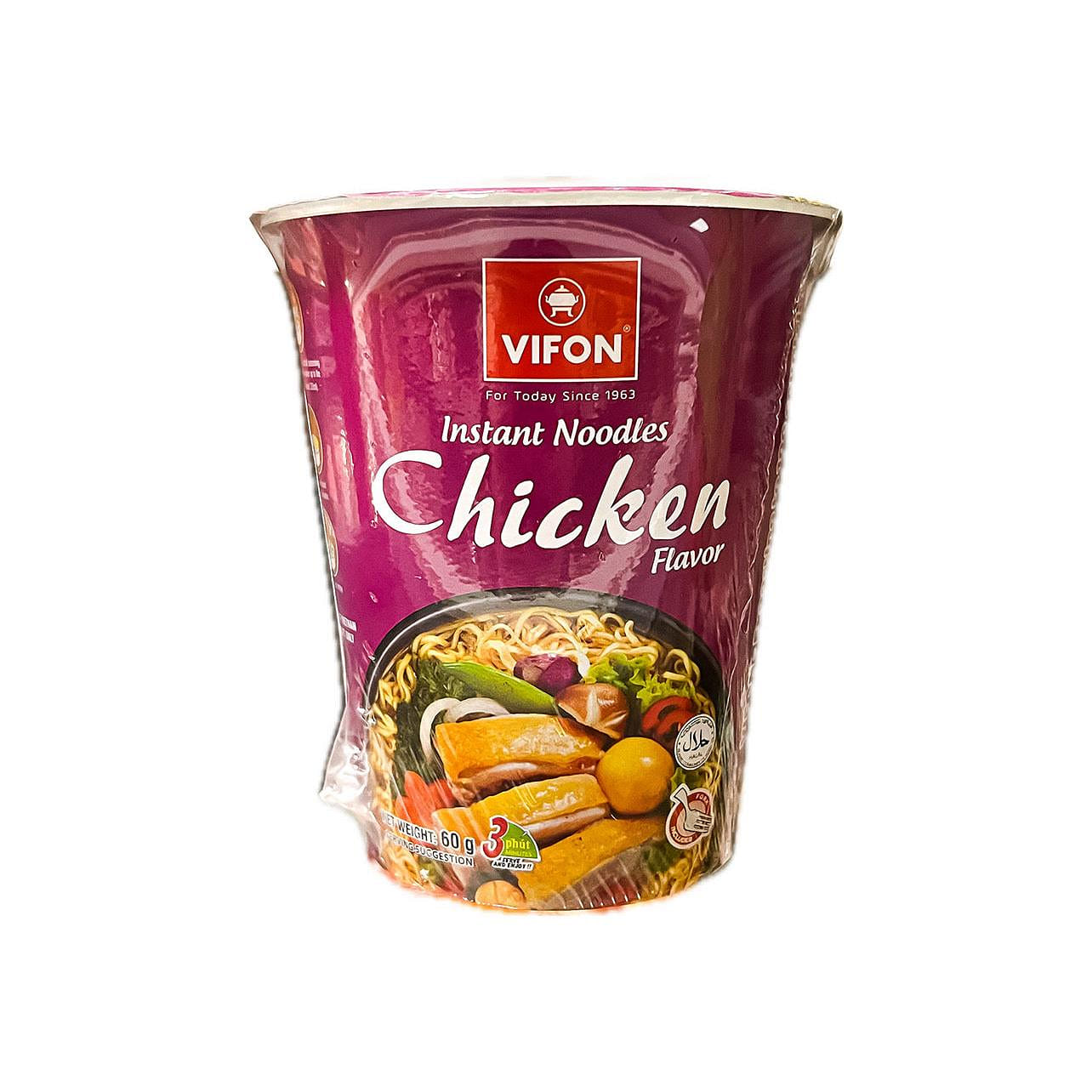 Vifon Instant Noodles Chicken Flavour 2.12oz 1 cup 1 개
