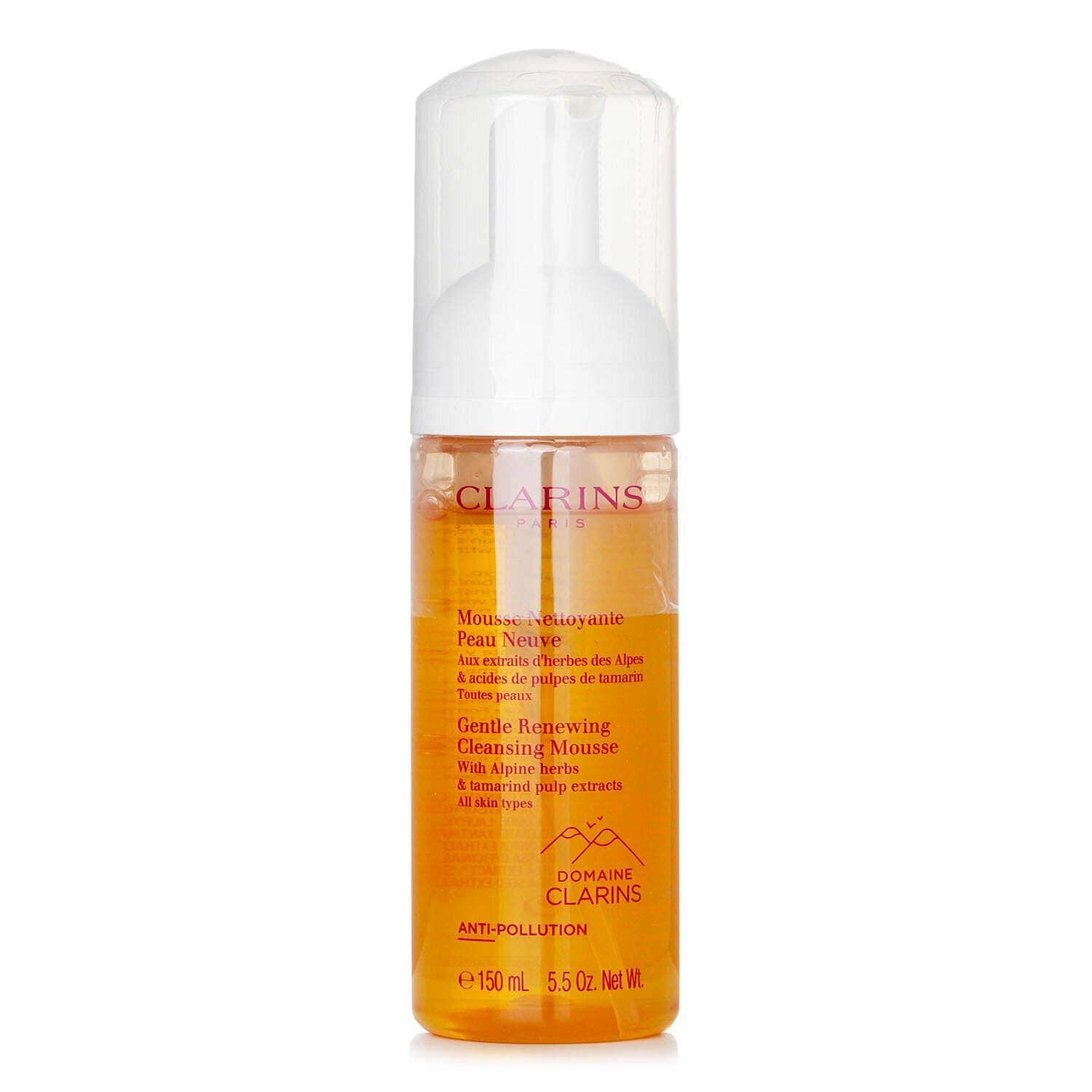Clarins Gentle Renewing Cleansing Mousse with Alpine Herbs &amp; Tamarind Pulp Extracts 150ml/5.5oz 150 มิลลิลิตร