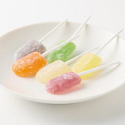 Japan MUJI Limited Mixed Fruit Lollipops 6 Sticks 1 each