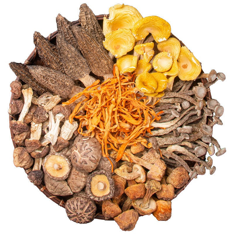 Yunnan Tricholoma matsutake mushroom soup package Morchella soup package 70g*5. 350 g