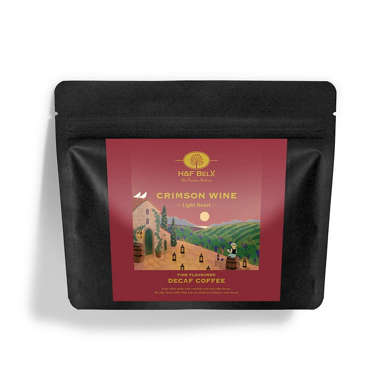 Cà phê pha phin H&F BELX vị Rượu vang đỏ (không caffeine) - 5 túi 1 phần