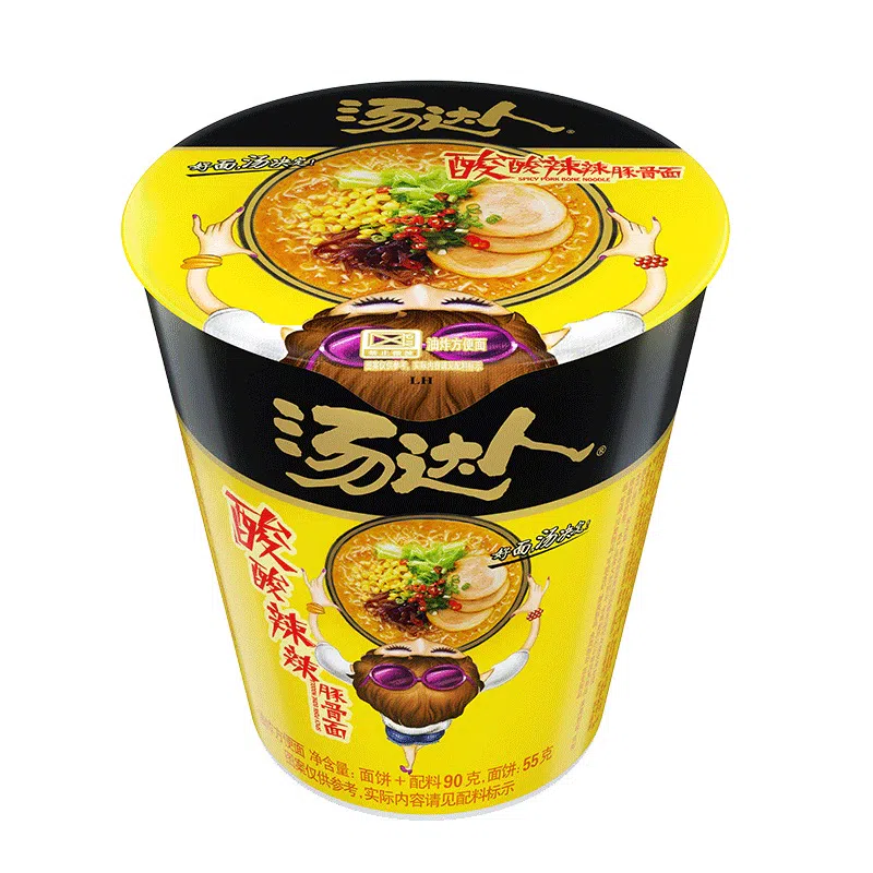 Uni-President Sour and Spicy Tonkotsu Ramen 90g 90 กรัม