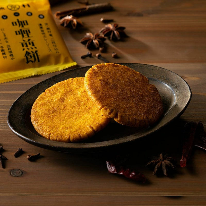 Buson An Curry Rice Crackers 8 bags 1 each