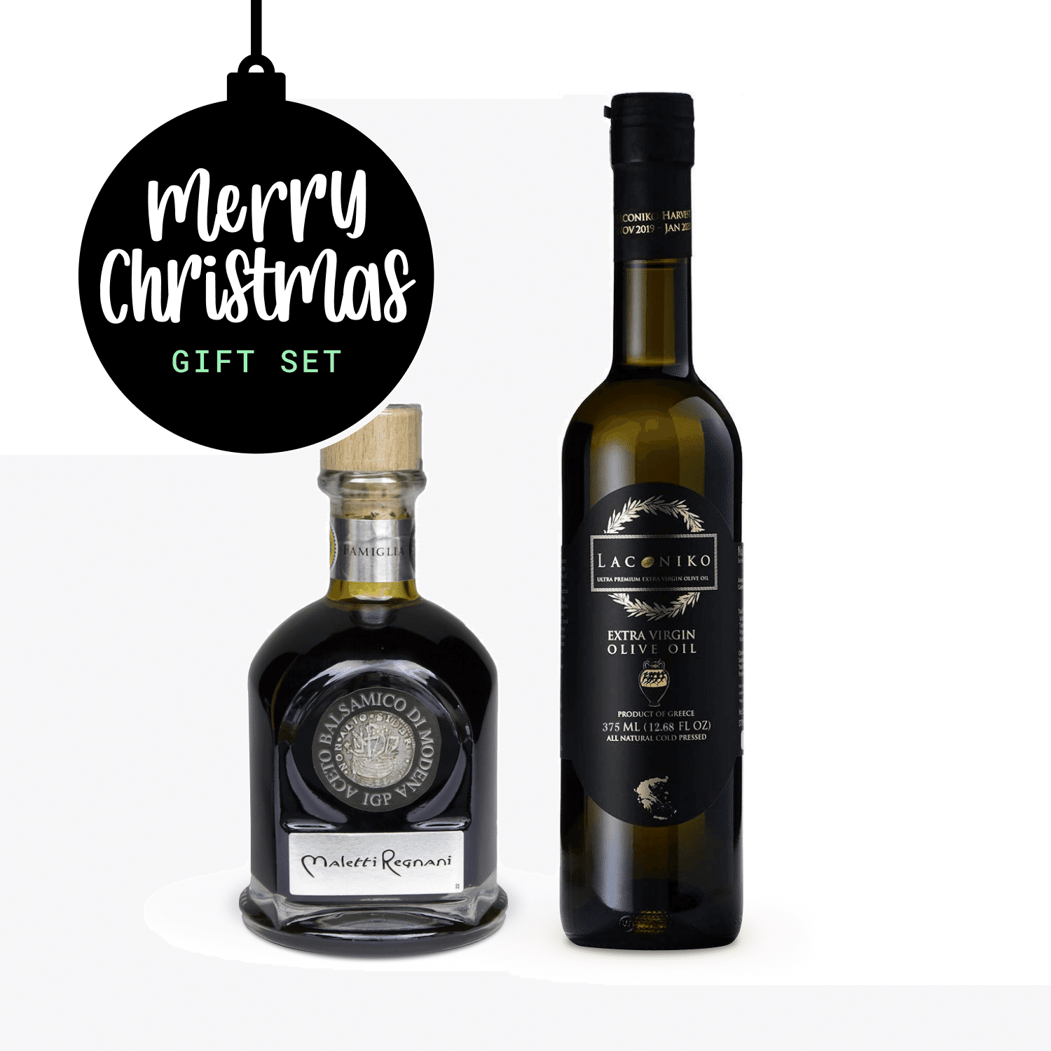 [Christmas Gift Set] Extra Virgin Olive Oil and Balsamic Vinegar of Modena Set 1 case