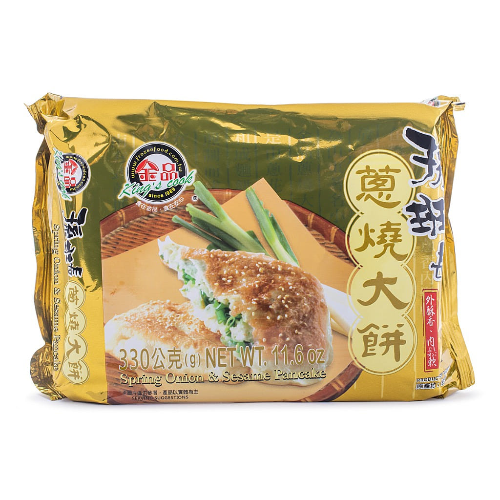 King's Cook Spring Onion and Sesame Pancake, Frozen 330 g