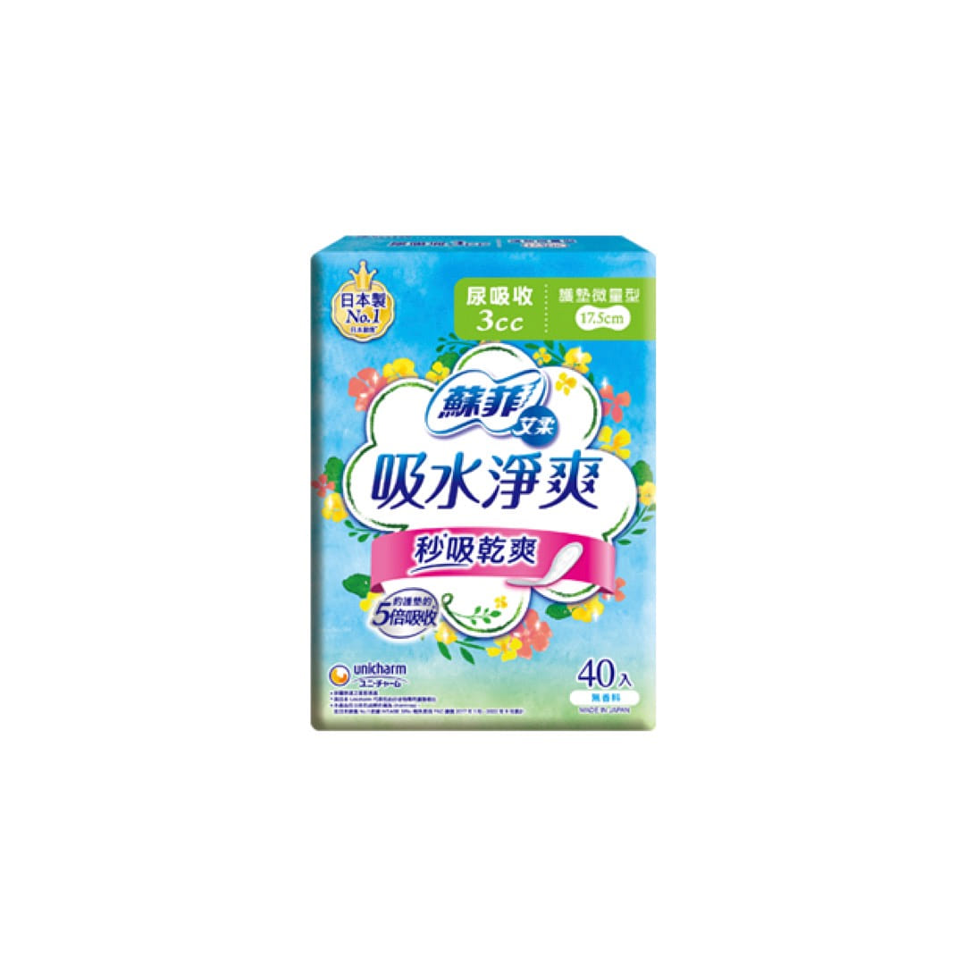 Sofy CARE & ADVICE 3cc Sanitary Liner 17.5cm 40pcs 1 개