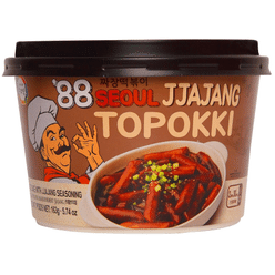 Surasang Jjajang Tteokbokki, Korean Rice Cake With Black Bean Sauce 163g 1 each
