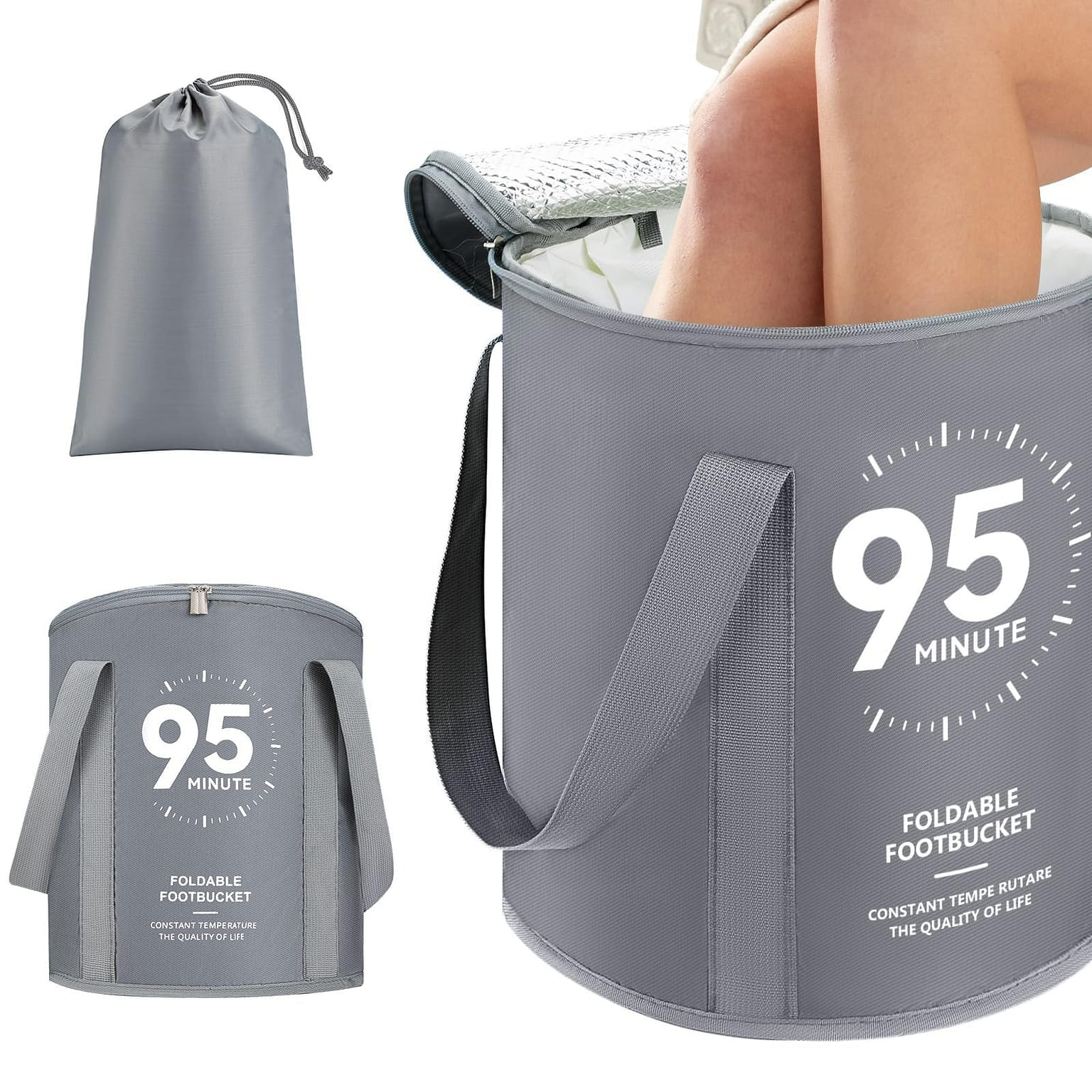 20L Collapsible Foot Bath Basin, Foldable Bucket 1 개