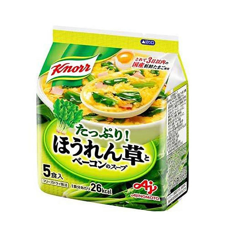 味之素 Knorr 速溶菠菜培根蛋花湯 5袋裝 1 份