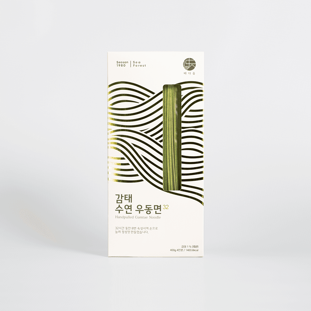 Handpulled Gamtae Udon Noodle 400 그램