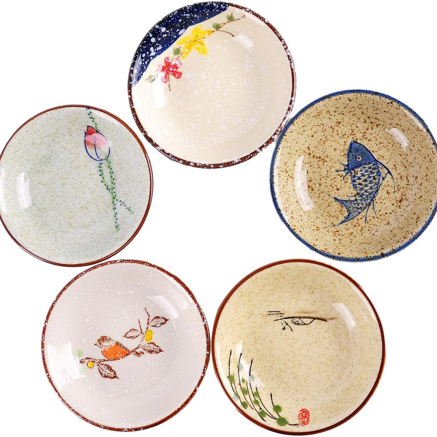 Porcelain Side Dish Ceramic Side Dishes Bowl 1 each