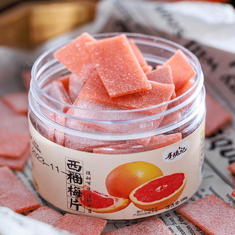 Find a crisp grapefruit plum slice 100 g