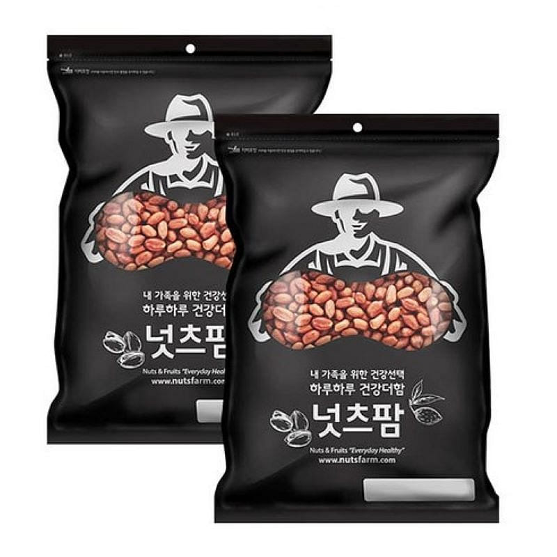 넛츠팜 로스티드 피넛, (800g, 2개) 1 케이스